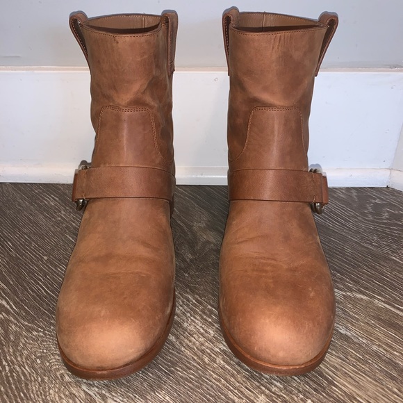 8.5 FRYE RICKI RING STRAP BOOT IN COGNAC - Picture 7 of 8